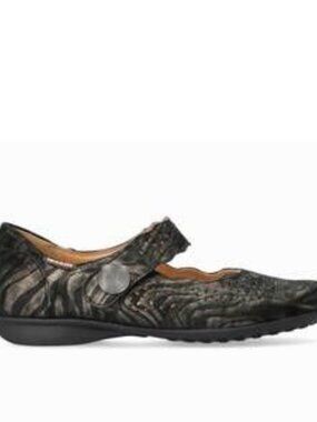 Mephisto Mobils Fabienne Mary Jane Ballet Flats Platinum Leather Women Size 11